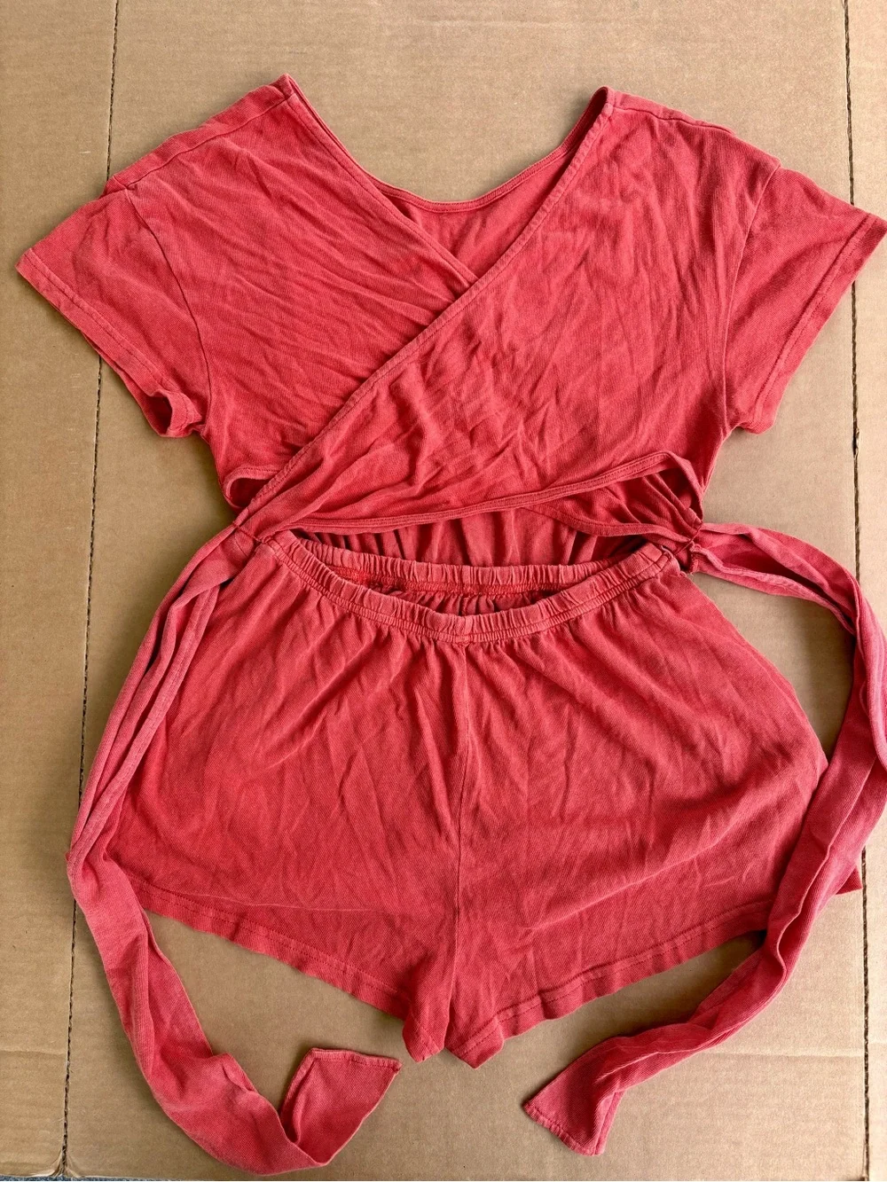 Free People Easy Street Wrapped One Piece Romper
